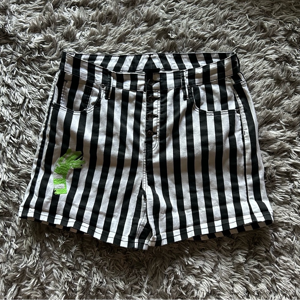 Beetlejuice Striped Shorts Size 16